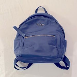 KATE SPADE Dusk Blue Nylon Backpack